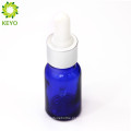 10 ml azul óleo essencial de vidro garrafa de ouro pipeta cap eye drops embalagem